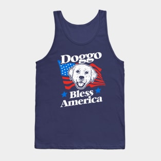 Doggo Bless America Tank Top